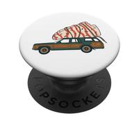 Southern Thanksgiving Station Wagon Turkey Retro Funny Tee PopSockets PopGrip Adesivo