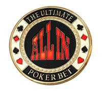 SOUTHJIELING Metal Chip Poker Button Dealers Pucks Bottoni Poker Card Guard Protector Metallo Coin Poker Regalo per Donne Uomo