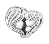 SOUTHPLUS Ciondolo Charms Sterling Silver 925 Laurea Serie Api Cani Gatti per braccialetti da donna europei compleanni e Festa della Mamma Periodo Diplomi (Madre Figlia)