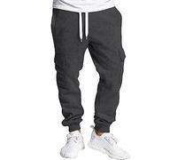 Southpole 1570 Basic Active Fleece Jogger Sweatpants Uomo in Pile, Carbone Heather