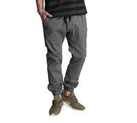 Southpole Pantaloni da Jogging Basic Stretch Twill-Reg e Taglie Grandi e Alte Casual, Grigio Scuro, M Uomo