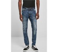 Southpole Elasticizzato Firma Denim Pantaloni Uomo Skinny Auffälliges Motivo