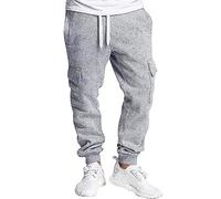 Southpole Pantaloni Active Basic Jogger in Pile Tuta, Grigio Erica (C, M Uomo