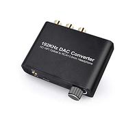 SOUTHSKY 192KHz DAC,HiFi Convertitore,Decodificatore 5.1CH a 2.0CH, Digitale a Analogico, Coassiale Ottico a L+R Cinch, Cuffie da 3,5 mm, Audio Stereo, supporto Dolby AC-3 / DTS per HDTV, PS4, DVD