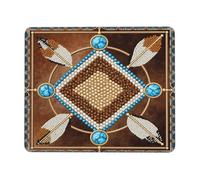 Southwestern Native American Navajo Art Mousepad Antiscivolo Tappetino per Mouse Portatile Mouse Pad per Accessori Scrivania Ufficio Pc 25X30Cm