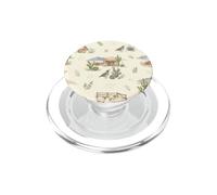 Southwestern Ranch Bunny Uccello Cactus Paese Acquerello PopSockets PopGrip per MagSafe