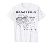 Souvenir 2025 del viaggio su strada delle Cascate del Niagara a New York in Canada Maglietta
