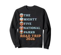 Souvenir 2026 del Viaggio su Strada dei Mighty Five Utah Parks Felpa