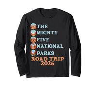 Souvenir 2026 del Viaggio su Strada dei Mighty Five Utah Parks Maglia a Manica