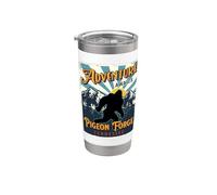 Souvenir a forma di Big Foot di Pigeon Forge, Tennessee, Sasquatch Bicchiere termico in acciaio inox doppia parete