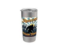 Souvenir a forma di Big Foot di Pigeon Forge, Tennessee, Sasquatch Bicchiere termico in acciaio inox doppia parete