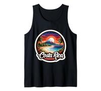 Souvenir al sole per le vacanze estive sulla spiaggia sabbiosa al tramonto in Costa Rica Canotta