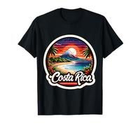 Souvenir al sole per le vacanze estive sulla spiaggia sabbiosa al tramonto in Costa Rica Maglietta