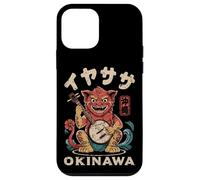 Souvenir artistico della cultura giapponese di Okinawa Shisa Leone Iyasasa Custodia per iPhone 12 mini