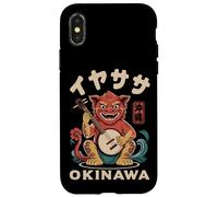 Souvenir artistico della cultura giapponese di Okinawa Shisa Leone Iyasasa Custodia per iPhone X/XS