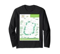 Souvenir Artistico delle Linee di Città del Messico Maglia a Manica