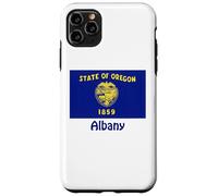 Souvenir bandiera USA Albany Oregon Custodia per iPhone 11 Pro Max