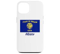 Souvenir bandiera USA Albany Oregon Custodia per iPhone 13