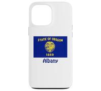 Souvenir bandiera USA Albany Oregon Custodia per iPhone 13 Pro Max