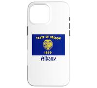 Souvenir bandiera USA Albany Oregon Custodia per iPhone 16 Pro Max