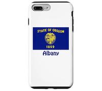 Souvenir bandiera USA Albany Oregon Custodia per iPhone 7 Plus/8 Plus