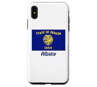 Souvenir bandiera USA Albany Oregon Custodia per iPhone XS Max