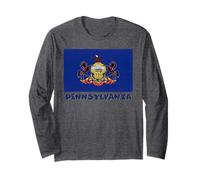 Souvenir Bandiera USA Pennsylvania Maglia a Manica
