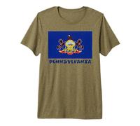 Souvenir Bandiera USA Pennsylvania Maglietta Premium