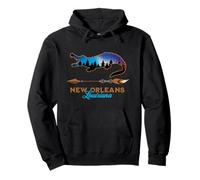 Souvenir Bayou Cajun Alligatore di New Orleans Louisiana USA Felpa con Cappuccio