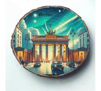 Souvenir Berlino Germania - Targa in legno stile urbano ideale per gli appassionati di storia, appassionati di architettura e appassionati di viaggi tedeschi