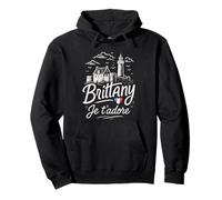 Souvenir Brittany Love France Felpa con Cappuccio