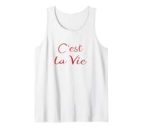 Souvenir C'Est La Vie Francese, Amante della Cultura Francese Canotta