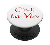Souvenir C'est La Vie Francese, Amante della Cultura Francese PopSockets PopGrip Adesivo