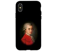 Souvenir classico da viaggio con ritratto di Vienna Austria di Mozart Custodia per iPhone X/XS