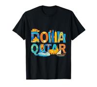 Souvenir da Viaggio con Nome della Città di Doha, Regalo turistico Maglietta