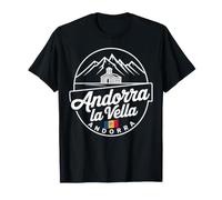 Souvenir da Viaggio con Scritta retrò Andorra la Vella Maglietta