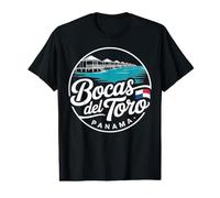 Souvenir da Viaggio con Scritta retrò di Bocas del Toro Panama Maglietta con Stampa Grafica Economica