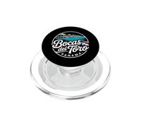 Souvenir da viaggio con scritta retrò di Bocas del Toro Panama PopSockets PopGrip per MagSafe