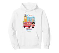 Souvenir da Viaggio per Bambini con Icone di Londra Felpa con Cappuccio