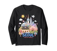 Souvenir da Viaggio per Bambini Kawaii della Corea del Sud Maglia a Manica