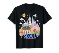 Souvenir da Viaggio per Bambini Kawaii della Corea del Sud Maglietta