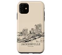 Souvenir da viaggio retrò vintage di Jacksonville Florida Custodia per iPhone 11