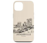 Souvenir da viaggio retrò vintage di Jacksonville Florida Custodia per iPhone 13