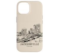 Souvenir da viaggio retrò vintage di Jacksonville Florida Custodia per iPhone 14