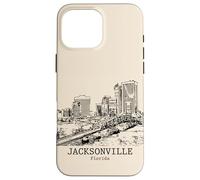 Souvenir da viaggio retrò vintage di Jacksonville Florida Custodia per iPhone 16 Pro Max