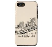 Souvenir da viaggio retrò vintage di Jacksonville Florida Custodia per iPhone SE (2020) / 7/8