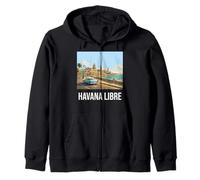 Souvenir da Viaggio Vintage Havana Libre Cuba 2026 Felpa con Cappuccio