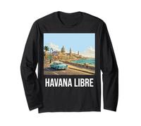 Souvenir da Viaggio Vintage Havana Libre Cuba 2026 Maglia a Manica