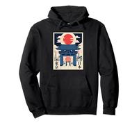 Souvenir da viaggio vintage in stile Ukiyo-e Tokyo Asakusa Giappone Felpa con Cappuccio