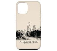 Souvenir da viaggio vintage retrò di Philadelphia Pennsylvania Custodia per iPhone 12/12 Pro